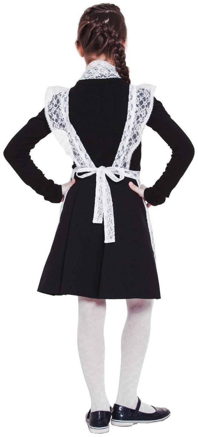 Фартук гипюровый белый, с воланами по бретелям, р. 44-52, набор шаров 5 шт.