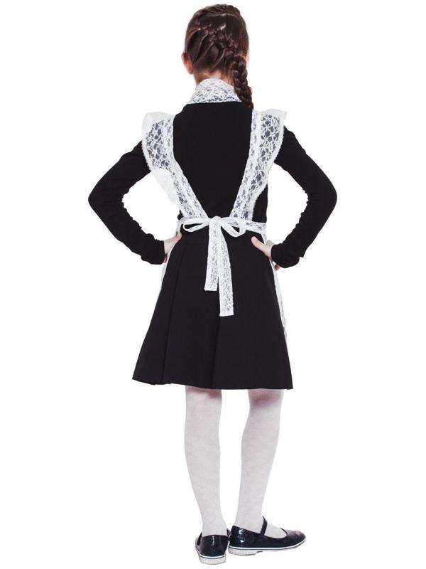 Фартук гипюровый белый, с воланами по бретелям, р. 44-52, набор шаров 5 шт.