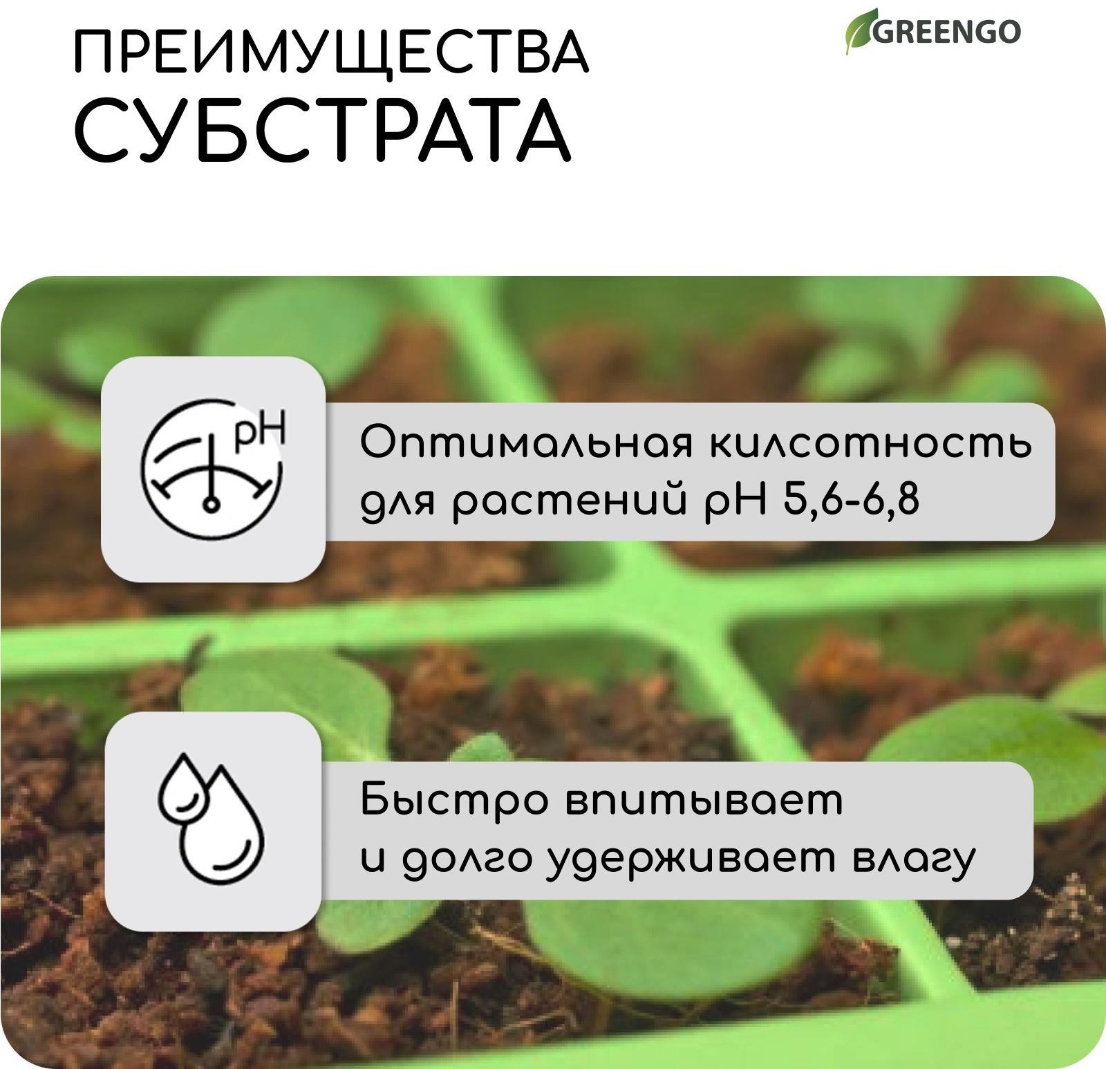 Субстрат кокосовый в брикете, 65 л, универсальный, Greengo