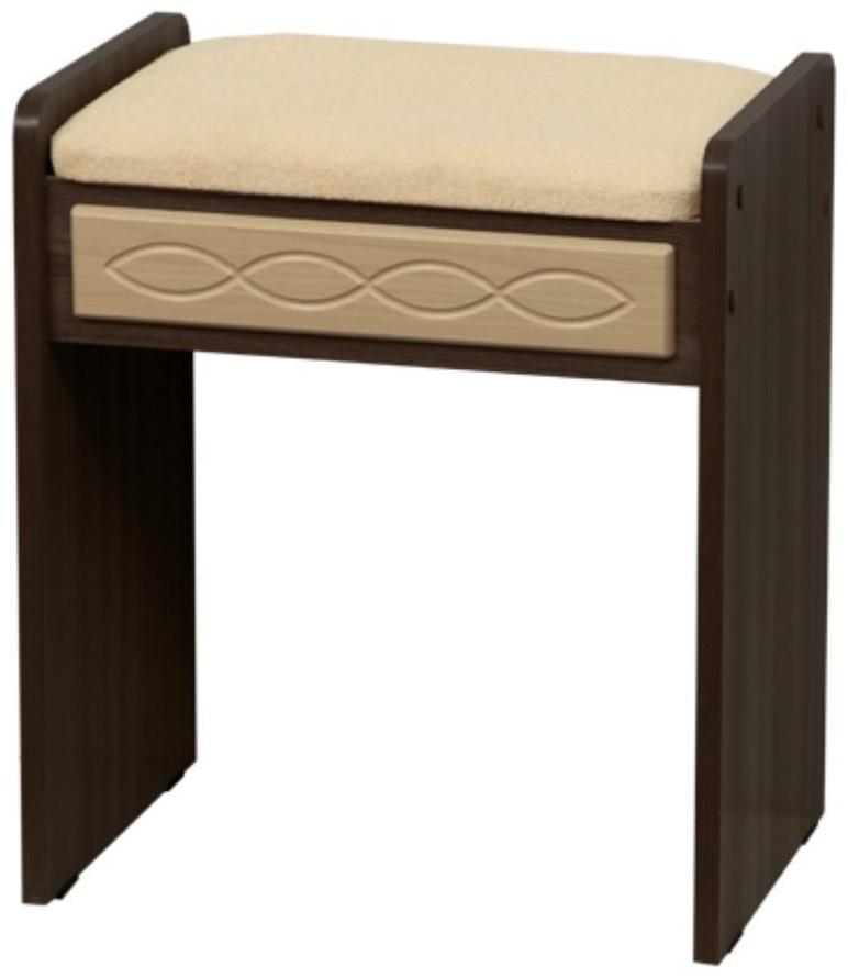 Пуф 432×300×500 мм, Венге/Велюр эскобар 02/Клён азия