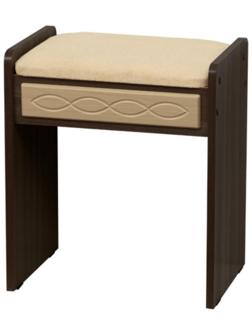 Пуф 432×300×500 мм, Венге/Велюр эскобар 02/Клён азия