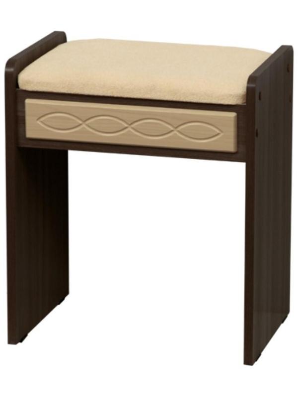 Пуф 432×300×500 мм, Венге/Велюр эскобар 02/Клён азия