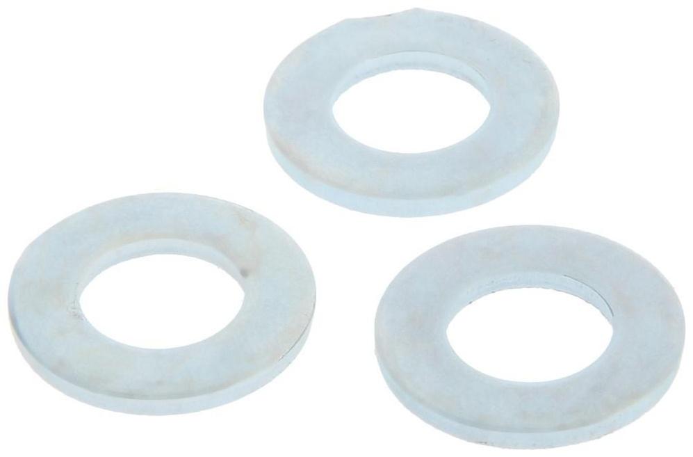 Шайба ТУНДРА krep, плоская, DIN125, оцинкованная, М10, 1 кг