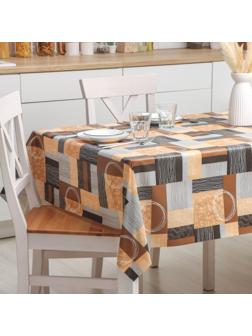 Клеёнка столовая на нетканой основе Доляна «Милт», ширина 140 см, рулон 20 м, цвет коричневый