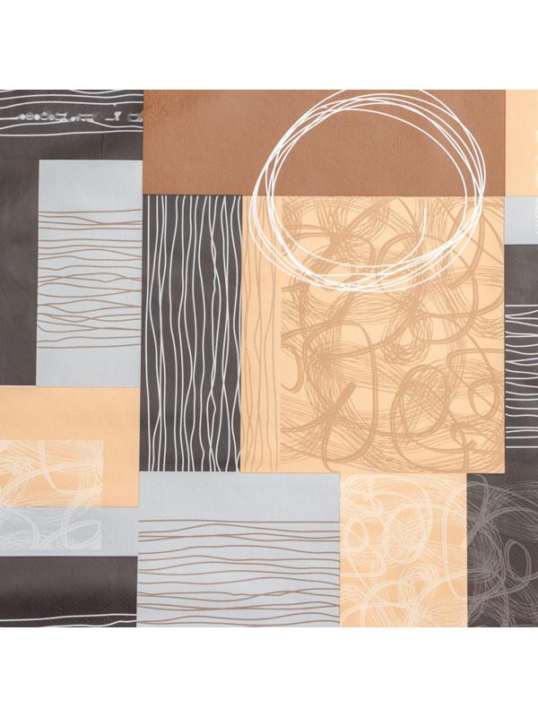 Клеёнка столовая на нетканой основе Доляна «Милт», ширина 140 см, рулон 20 м, цвет коричневый