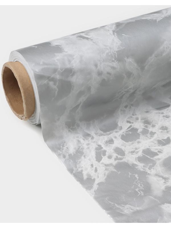 Клеёнка столовая на нетканой основе Доляна «Витая», ширина 137 см, рулон 20 м, цвет белый