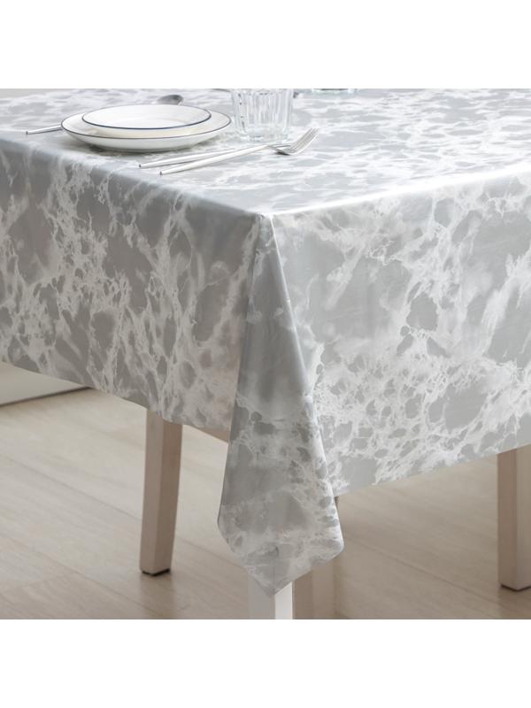 Клеёнка столовая на нетканой основе Доляна «Витая», ширина 137 см, рулон 20 м, цвет белый