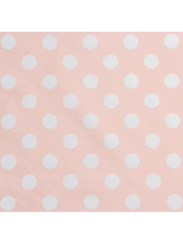 Клеёнка на стол на нетканой основе Доляна «Горошек», ширина 140 см, рулон 20 м