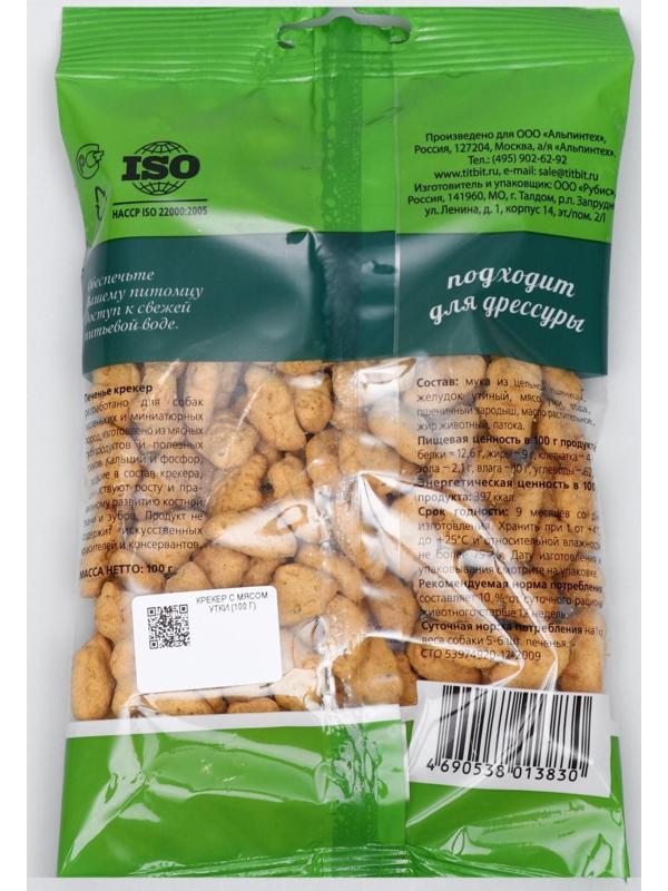 Крекер TitBit для собак, с мясом утки, 100 г