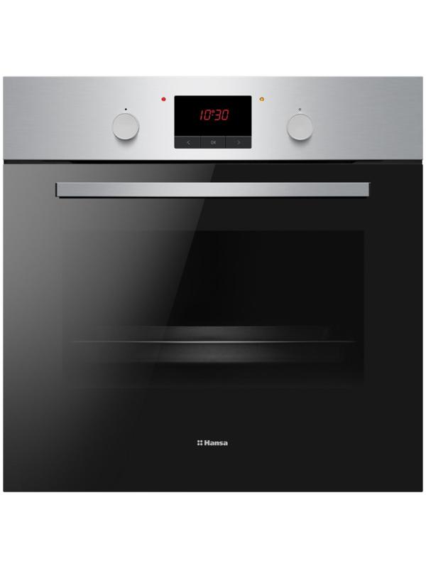 Духовой шкаф Hansa BOEI68224, электрический, 2900 Вт, 65 л, 8 режимов, серебристо-чёрный