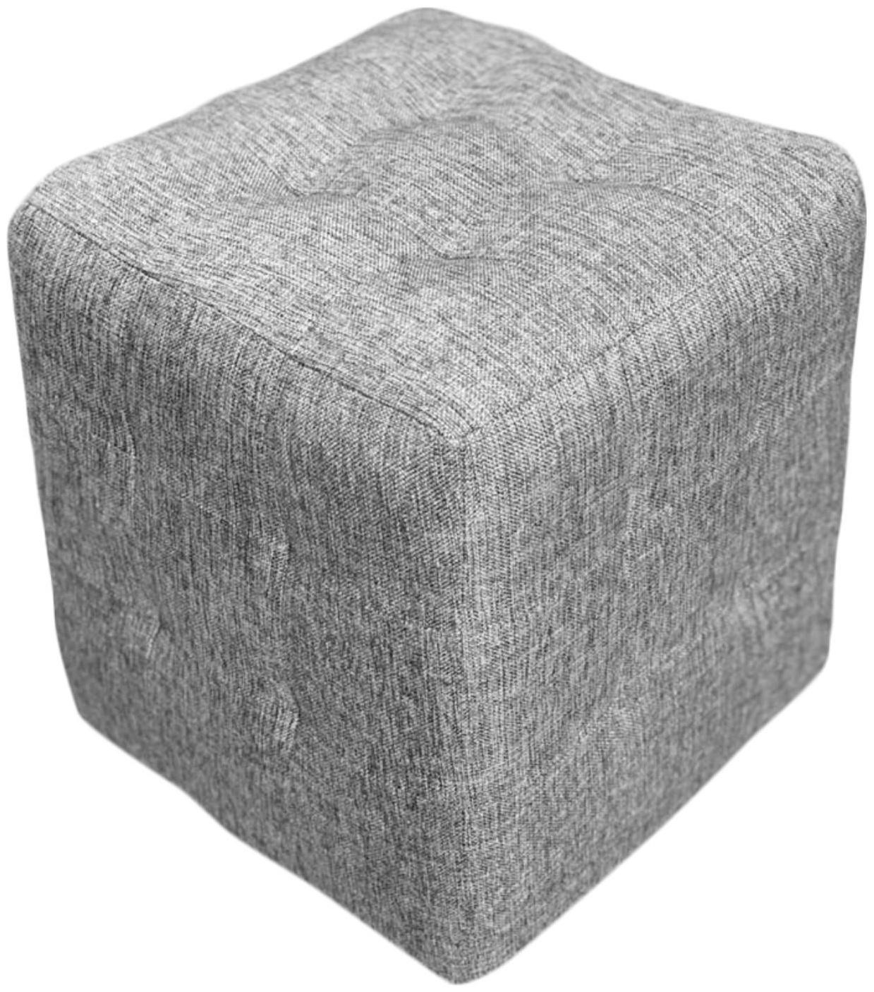 Пуф ткань рогожка ASH