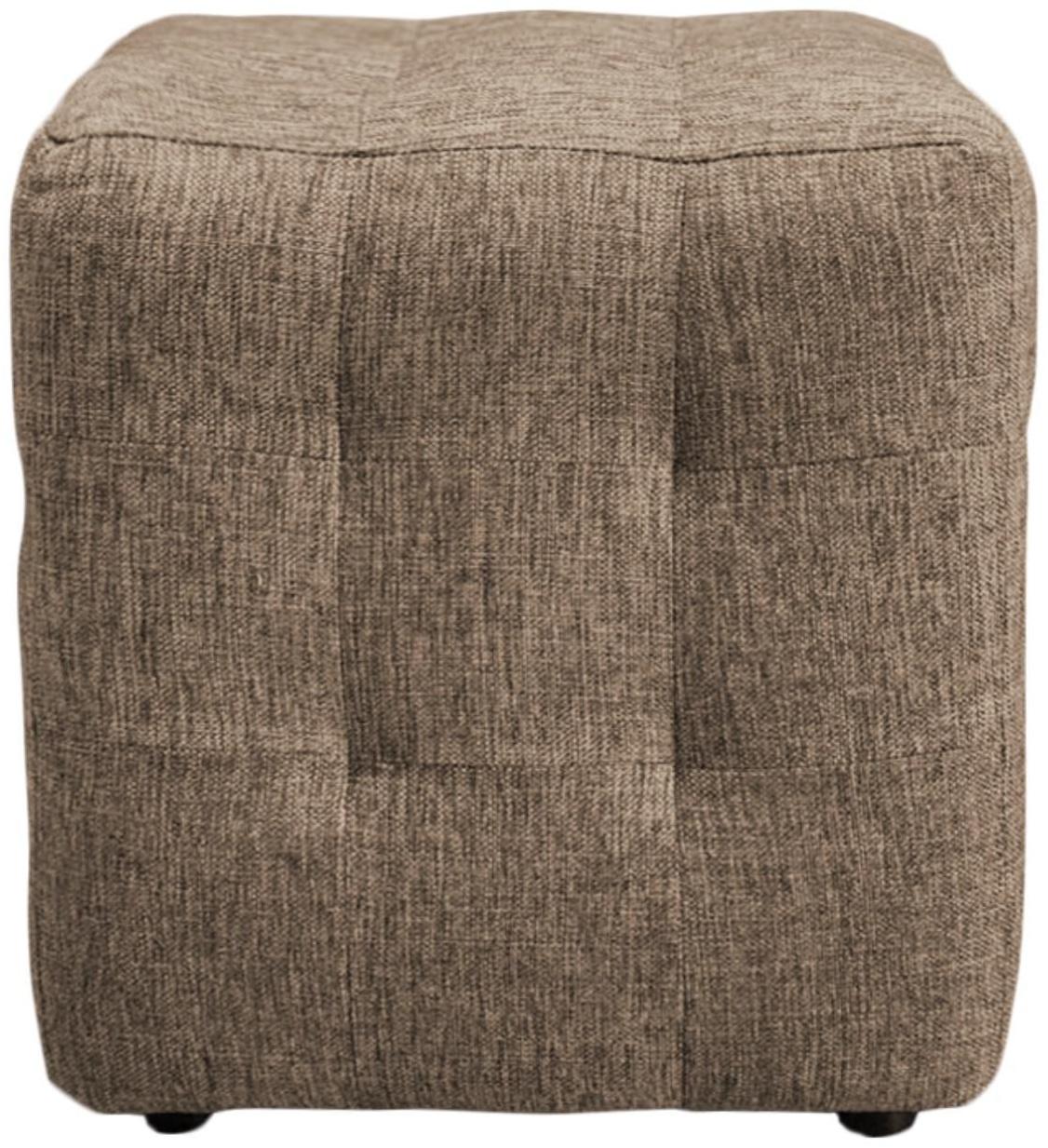 Пуф ткань рогожка Dark Gold