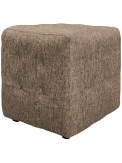 Пуф ткань рогожка Dark Gold