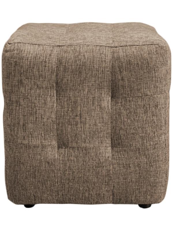 Пуф ткань рогожка Dark Gold