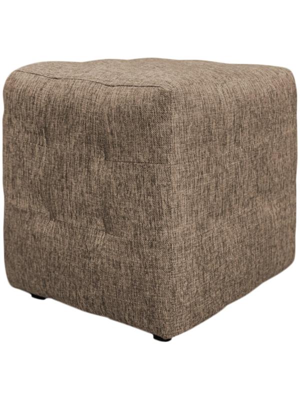 Пуф ткань рогожка Dark Gold