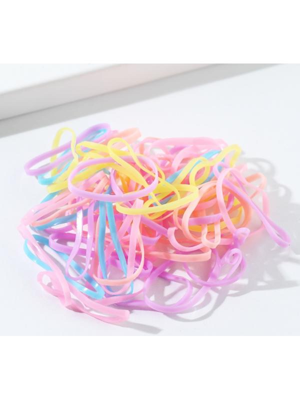 Резинки для волос силиконовые «Единорог», 50 шт.