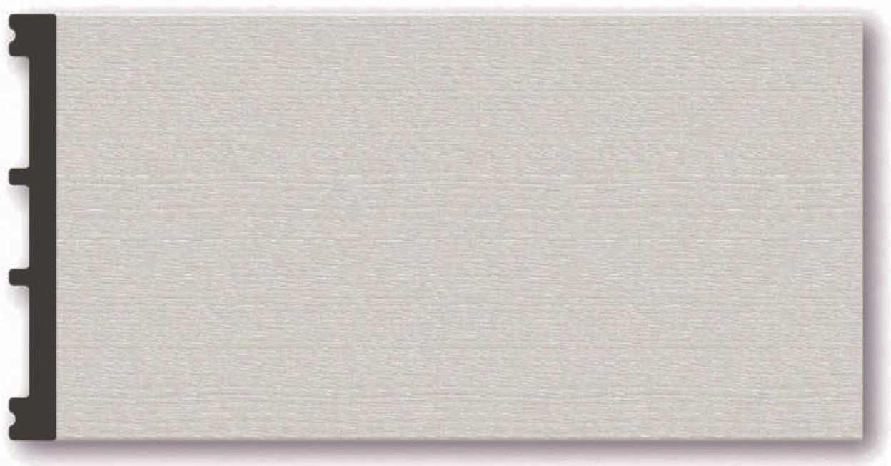 Плинтус пластиковый ударопрочный белый 122х12х2000мм