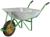Тачка садовая, одноколёсная: груз/п 160 кг, объём 78 л, зелёные ручки