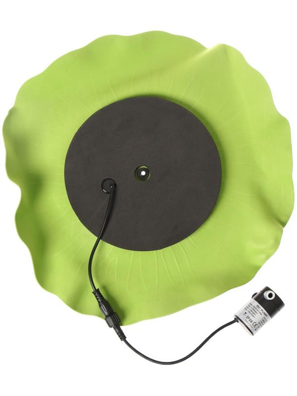 Фонтан плавающий «Лотос», d = 30 см, на солнечной батарее