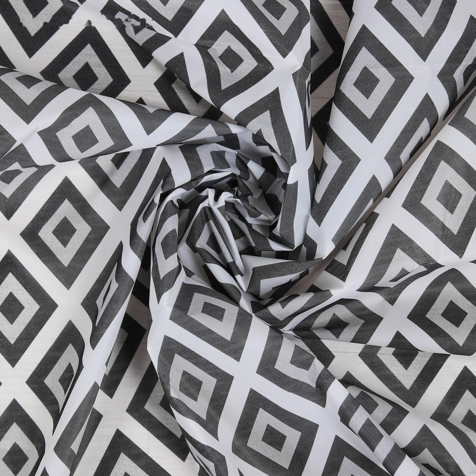 Штора для ванны Доляна «Ромбы», 180×180 см, EVA