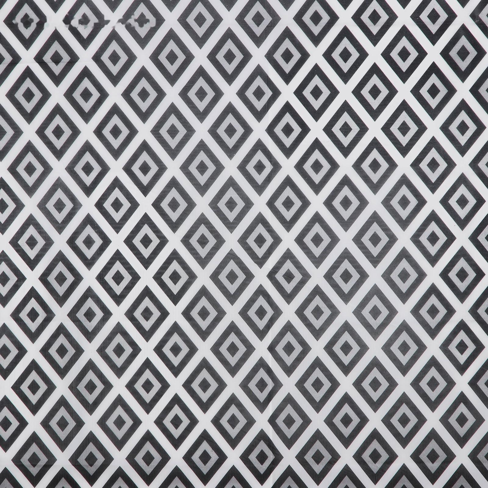 Штора для ванны Доляна «Ромбы», 180×180 см, EVA