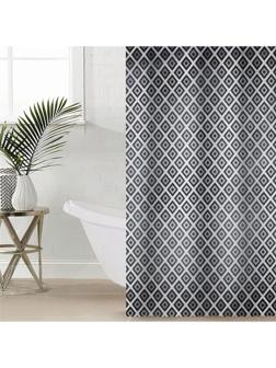 Штора для ванны Доляна «Ромбы», 180×180 см, EVA