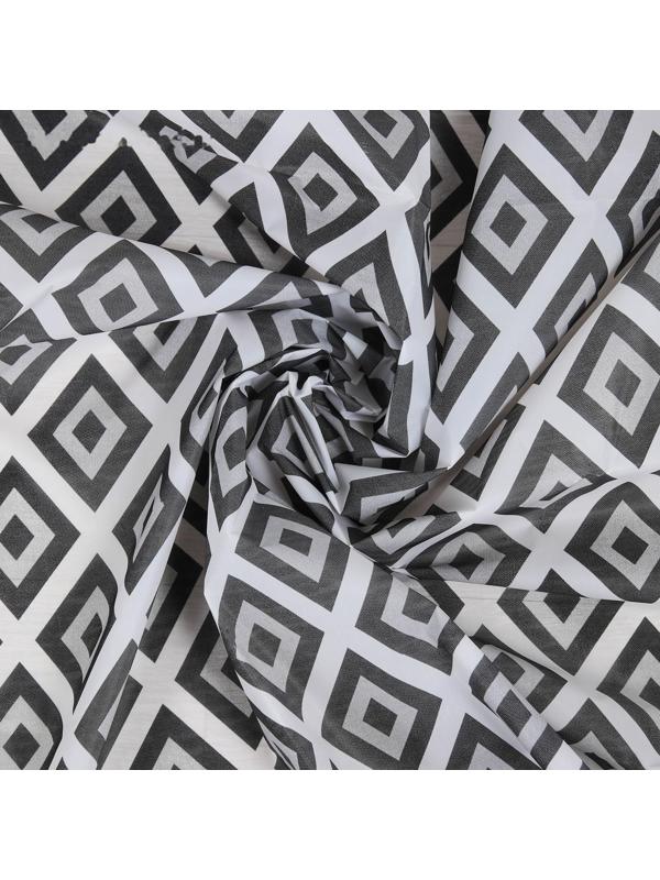 Штора для ванны Доляна «Ромбы», 180×180 см, EVA