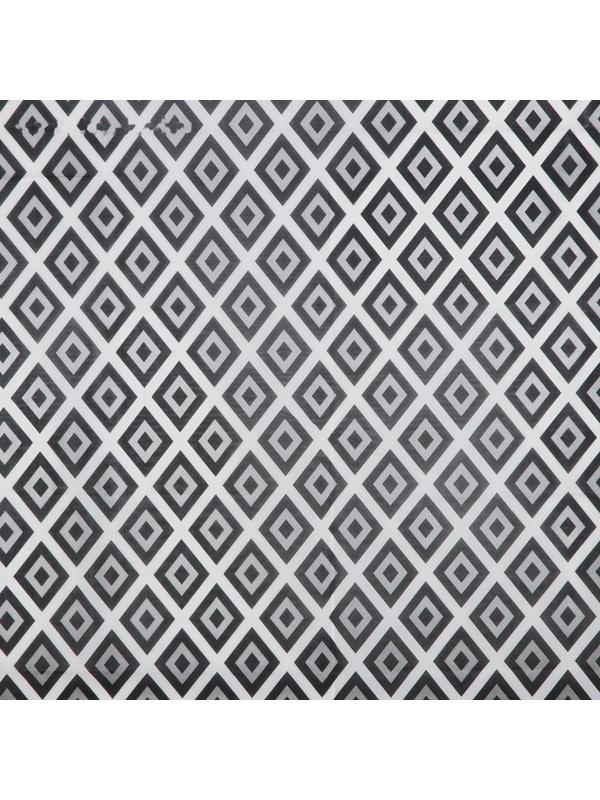 Штора для ванны Доляна «Ромбы», 180×180 см, EVA