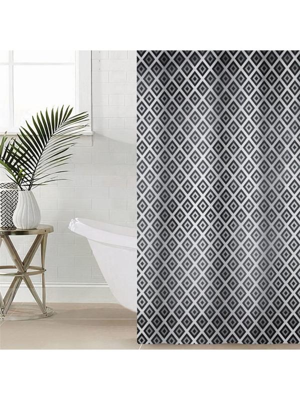 Штора для ванны Доляна «Ромбы», 180×180 см, EVA