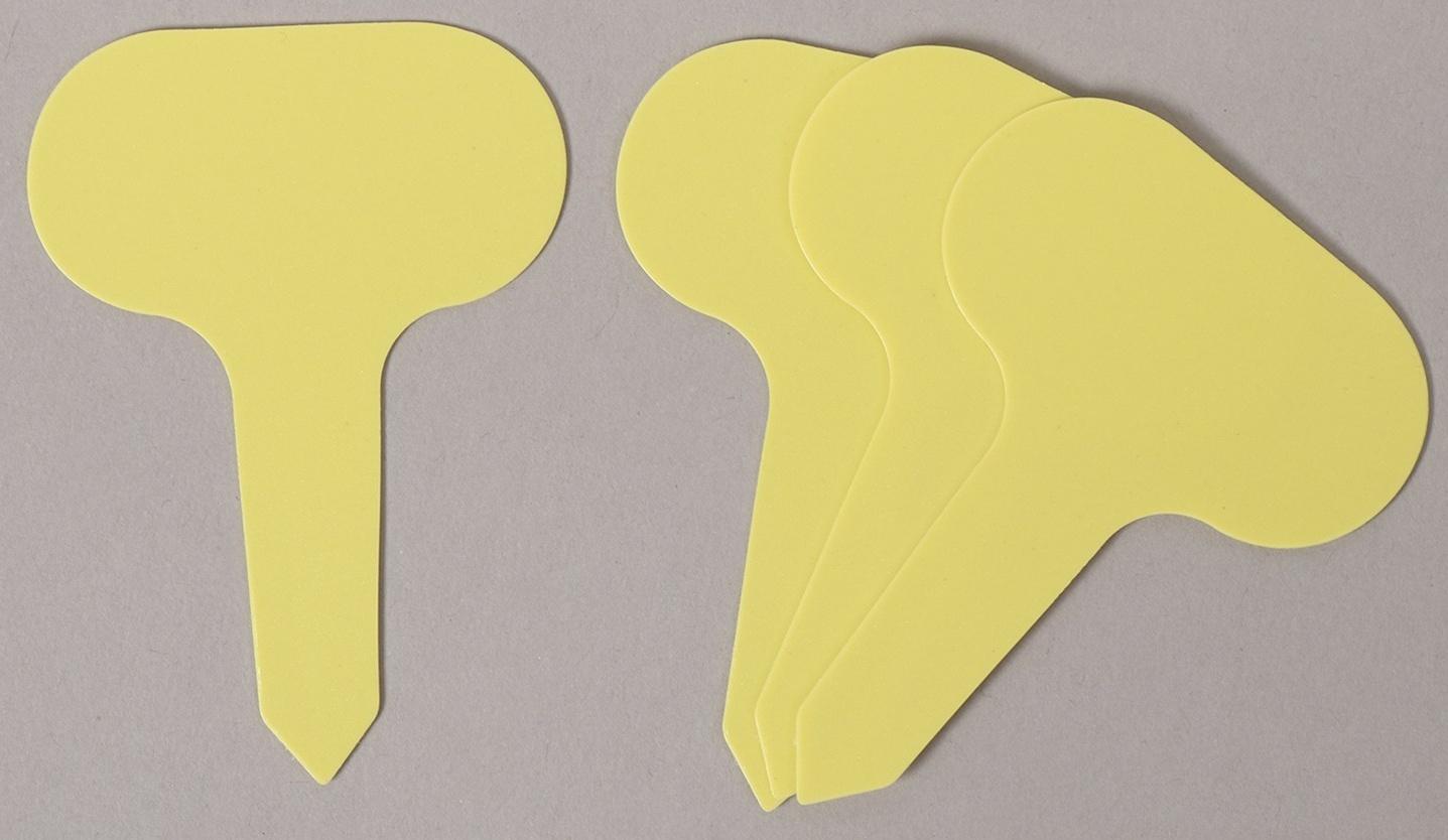 Таблички садовые для маркировки, 7 см, набор 20 шт., пластик, цвет МИКС, Greengo