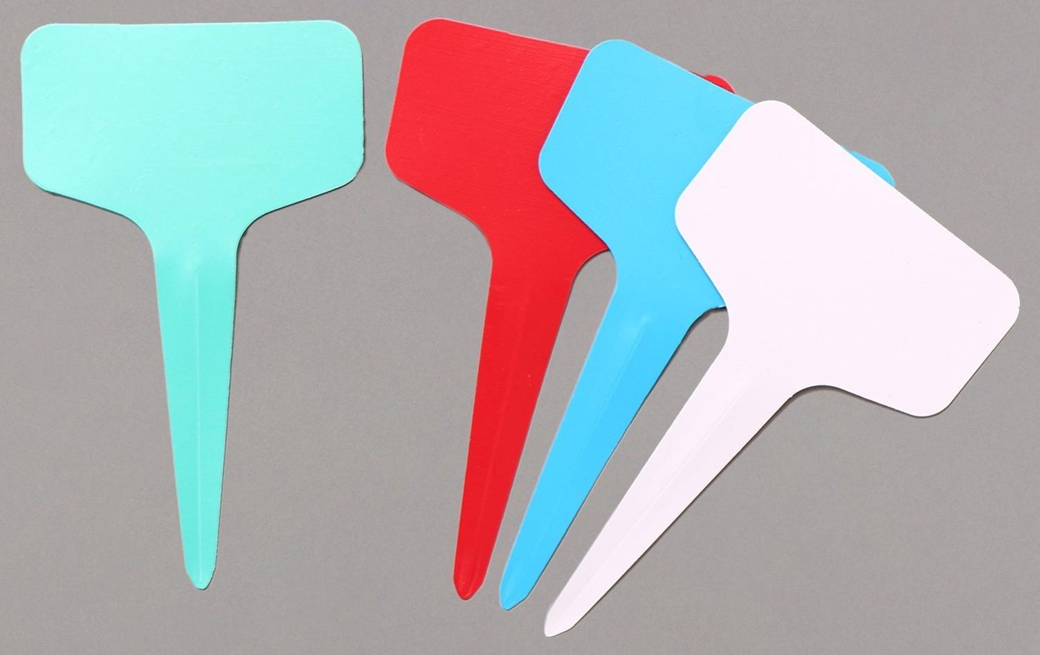 Таблички садовые для маркировки, 10 см, набор 20 шт., пластик, цвет МИКС