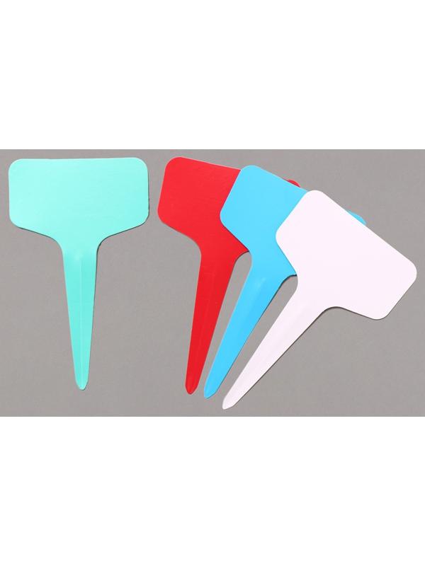 Таблички садовые для маркировки, 10 см, набор 20 шт., пластик, цвет МИКС