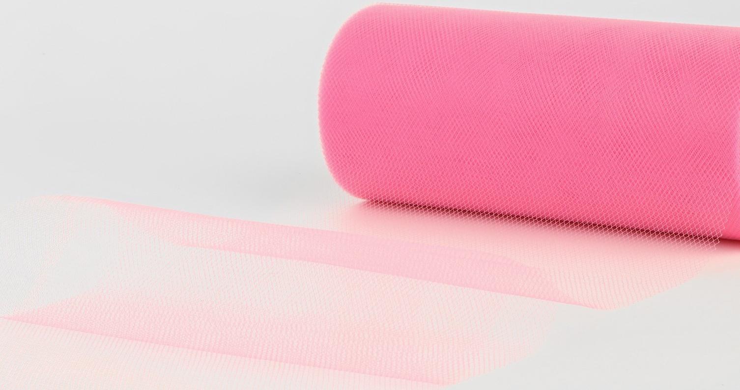Фатин, 15 см, 11 ± 1 г/кв.м, 23 ± 1 м, цвет розовый №4
