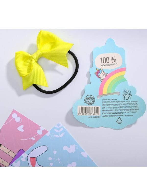 Резинка бант для волос «Единорог»