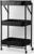 Этажерка напольная 3-х ярусная, 45,5×29,5×77,5 см, на колёсиках, цвет чёрный