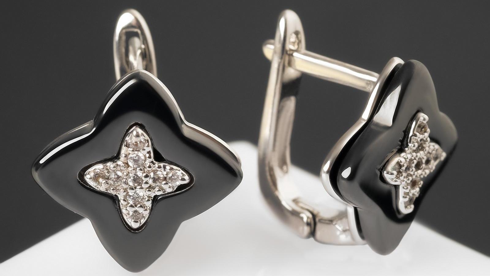 Серьги керамика 