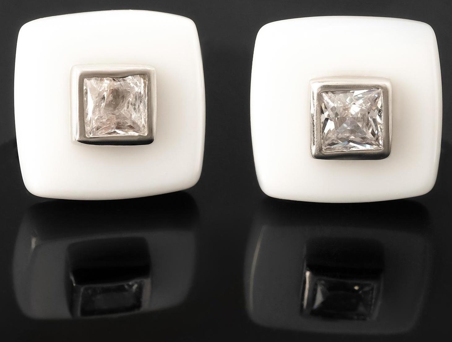 Пусеты керамика 