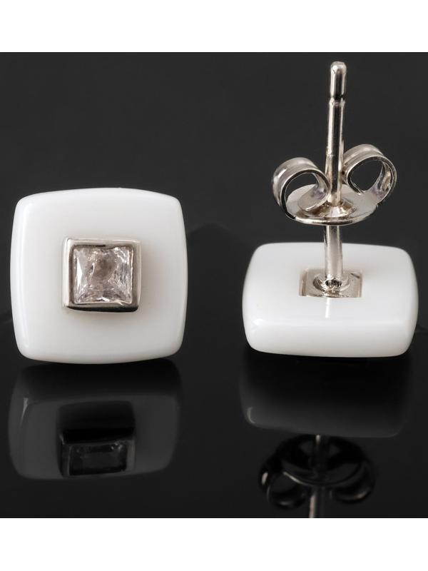 Пусеты керамика 