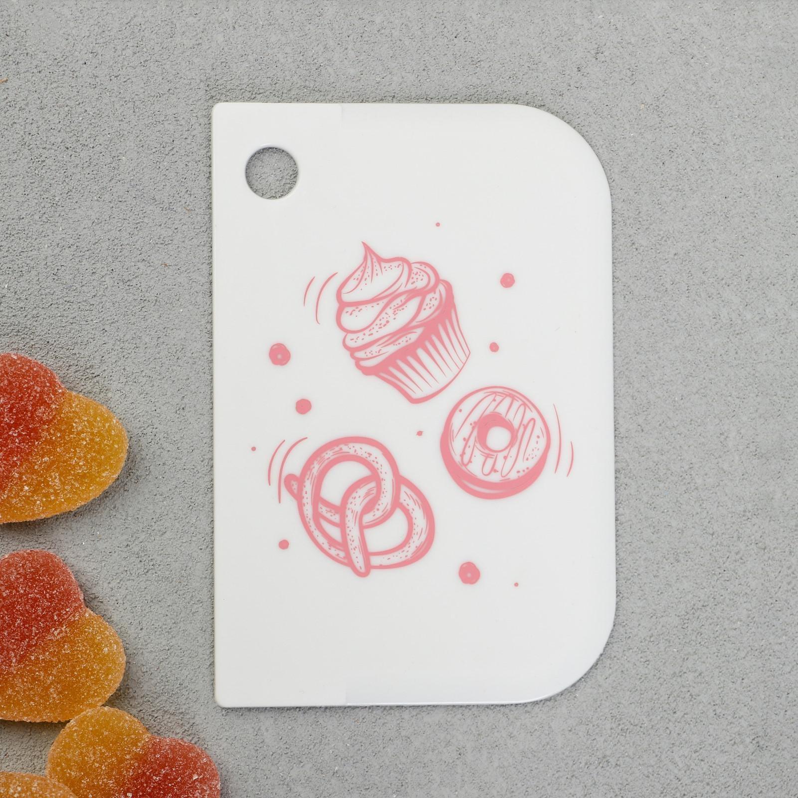 Набор кондитерских шпателей KONFINETTA «Сладости» 11.5×8 см, 11.2×6.5 см, 10×7 см, 3 шт