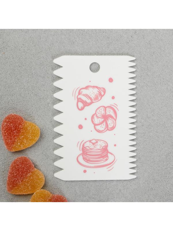 Набор кондитерских шпателей KONFINETTA «Сладости» 11.5×8 см, 11.2×6.5 см, 10×7 см, 3 шт