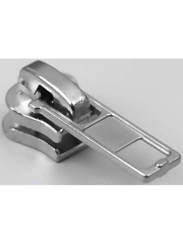 Замок автоматический для молнии «Трактор», №5, 10 шт, цвет никель