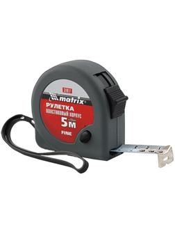 Рулетка MATRIX Fine 31017, пластиковый корпус, 5 м х 19 мм