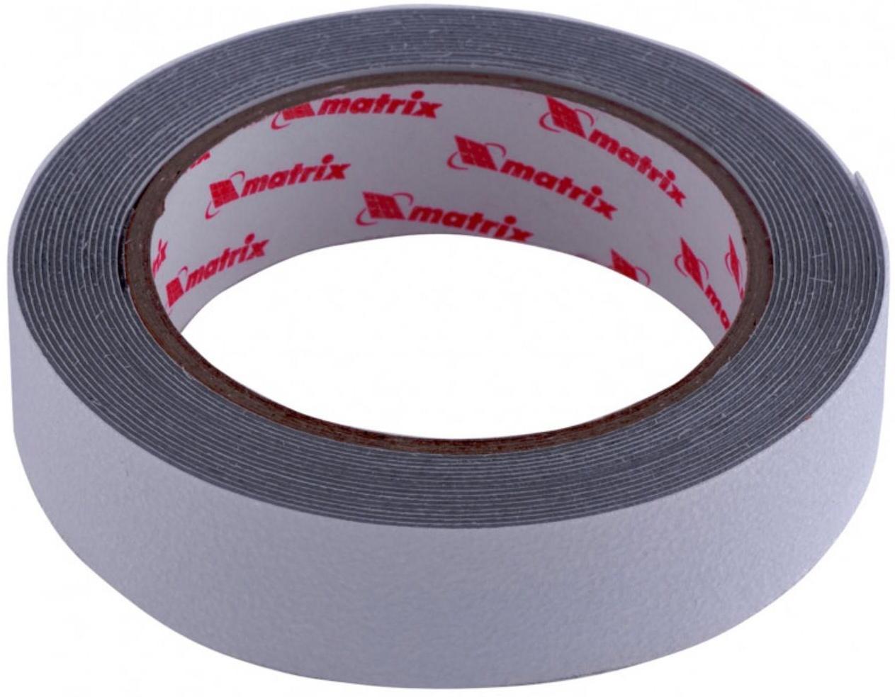 Лента клейкая MATRIX 88727, противоскользящая, влагостойкая, прозрачная, 25 мм х 5 м