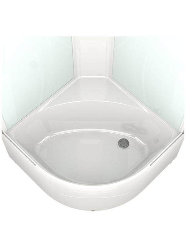 Душевая кабина DOMANI-Spa Delight 88 high, поддон 45 см, черные стенки, прозрачное, 80х80