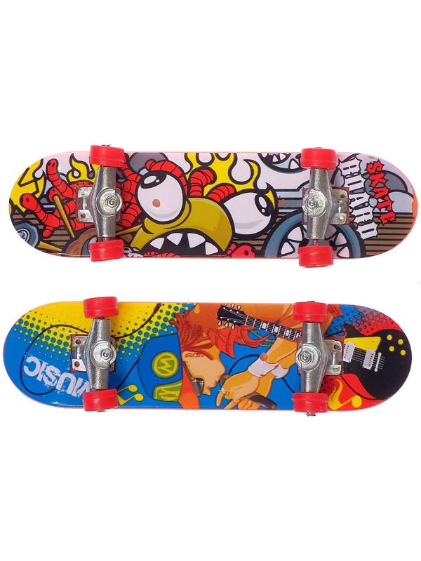 Набор «Скейтеры», 2 фингерборда, с дополнительным комплектом колёс, цвет МИКС, в пакете