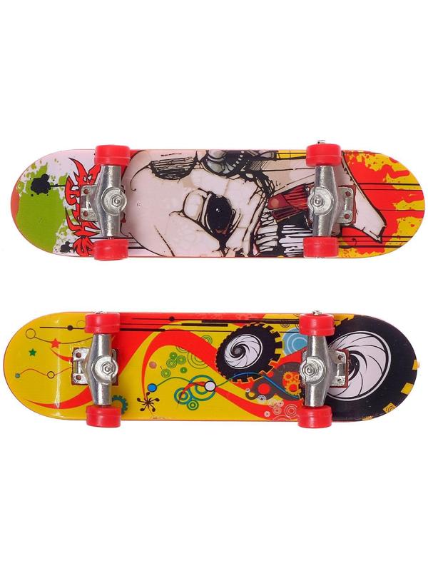 Набор «Скейтеры», 2 фингерборда, с дополнительным комплектом колёс, цвет МИКС, в пакете