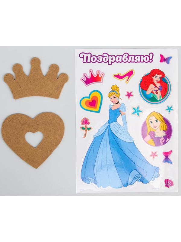 Набор для творчества рисуем в технике эбру «На воде», Принцессы: Золушка, Ариель, Рапунцель
