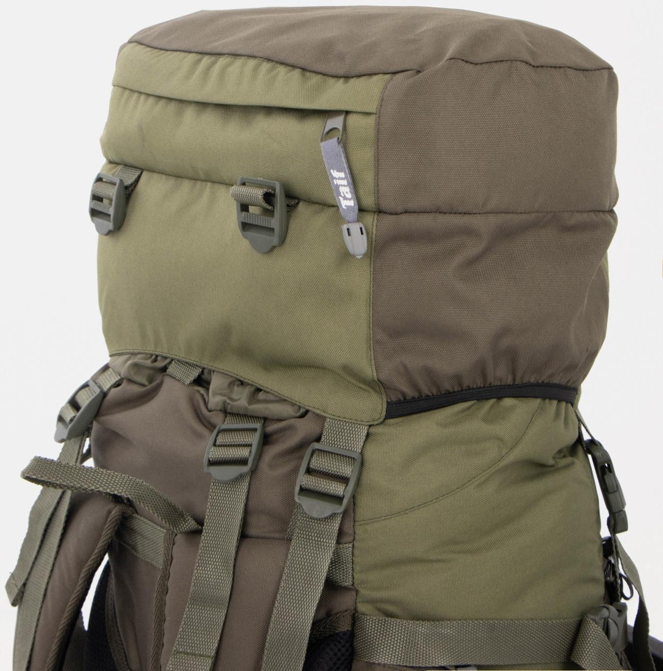 Рюкзак туристический, 65 л, отдел на шнурке, 2 наружных кармана, 2 боковых кармана, цвет оливковый