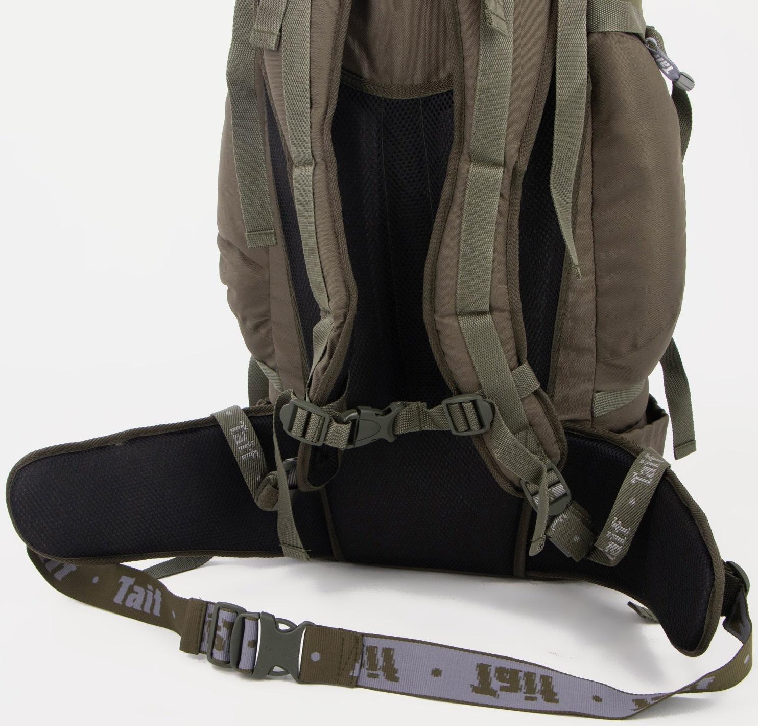 Рюкзак туристический, 65 л, отдел на шнурке, 2 наружных кармана, 2 боковых кармана, цвет оливковый