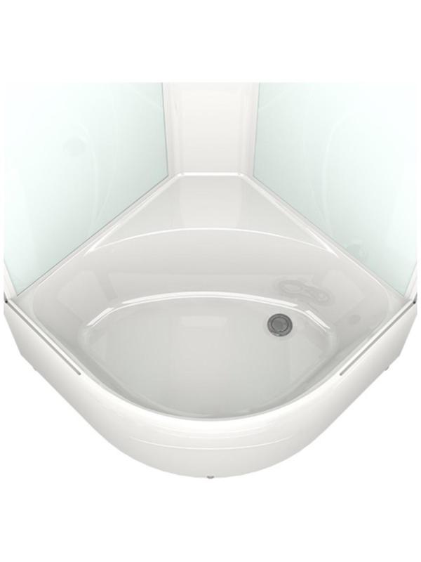 Душевая кабина DOMANI-Spa Delight 99, поддон 45 см, черные стенки, прозрачное стекло, 90х90